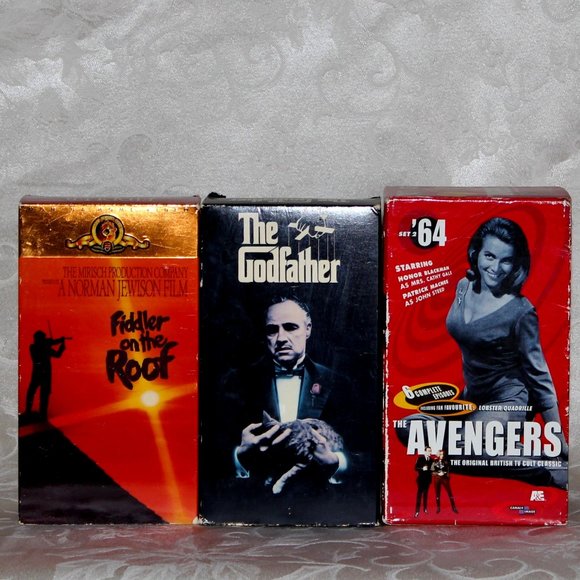 Vintage VHS Movies Box Sets | The Godfather | The Avengers | Fiddler on the Roof - Picture 1 of 10